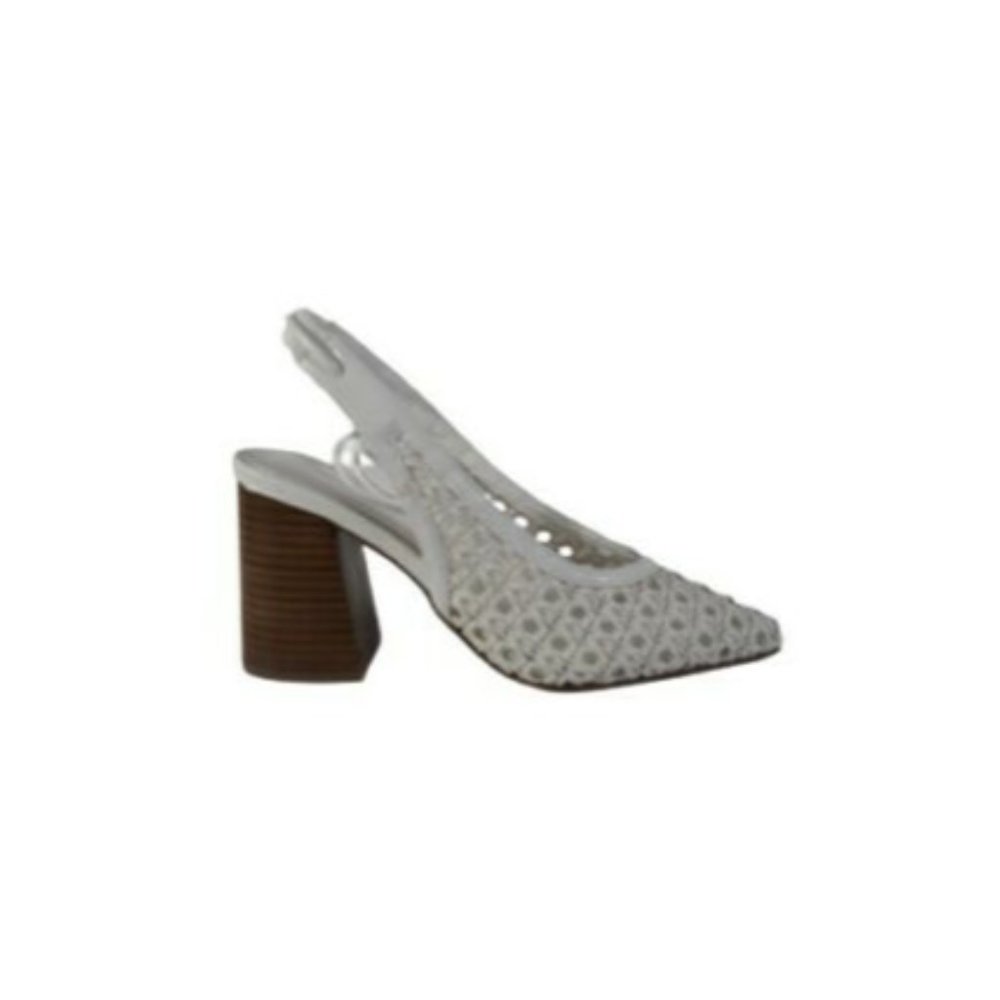 ASOS Shoes womens White Sling Back Slip On Pointed Toe Size 3 - Picture 5 of 11